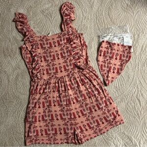 Kate Quinn Bundle Scarlet Wolf Floral Pinafore M and Bandanna XXL